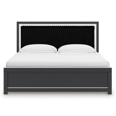 Black Bed King, view 2; exact selected furniture; mattress bedding and accessories excluded - 22