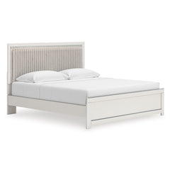 White 5pc Bedroom Set King, view 1; exact selected furniture; mattress bedding and accessories excluded - 36
