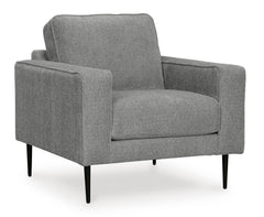 Charcoal Upholstered Seating, chair angle view - 11