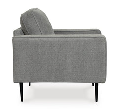 Charcoal Upholstered Seating, chair side view - 14
