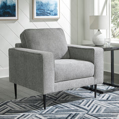 Charcoal Upholstered Seating, chair room setting; tables and decor excluded - 15