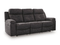 Charcoal LED Manual Reclining Seating, sofa upright angle - 1