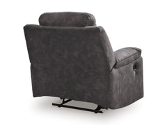 Charcoal LED Manual Reclining Seating, recliner chair back view - 17