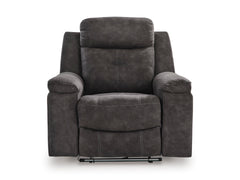 Charcoal LED Manual Reclining Seating, recliner chair front view - 18