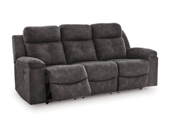 Charcoal LED Manual Reclining Seating, sofa reclined angle - 2