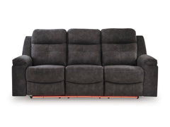 Charcoal LED Manual Reclining Seating, sofa red LED setting - 5