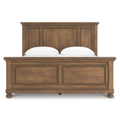 Medium Brown Bed California King, view 2; exact selected furniture; mattress foundation bedding and accessories excluded - 20