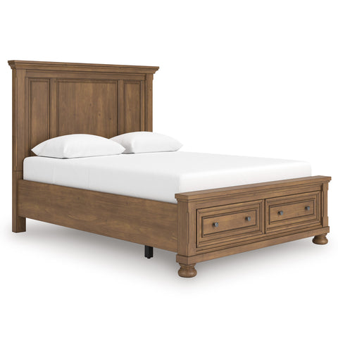 Chestnut Brown Panel Storage Beds and Bedroom Sets