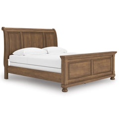 Medium Brown 5pc Bedroom Set King, view 1; exact selected furniture; mattress foundation bedding and accessories excluded - 23