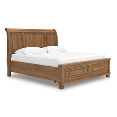 Medium Brown 5pc Bedroom Set King, view 1; exact selected furniture; mattress foundation bedding and accessories excluded - 16
