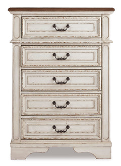 Chipped White / Brown / Chest, front view; view 10; shown pieces are reference views; only the selected configuration is included - 10