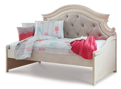 Chipped White / Brown / Daybed / Twin, angle view; view 13; shown pieces are reference views; only the selected configuration is included - 13