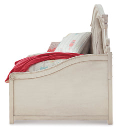 Chipped White / Brown / Daybed / Twin, side view; view 14; shown pieces are reference views; only the selected configuration is included - 14