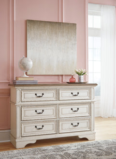 Chipped White / Brown / Dresser, product view; view 7; shown pieces are reference views; only the selected configuration is included - 7