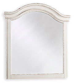 Chipped White / Brown / Mirror, angle view; view 8; shown pieces are reference views; only the selected configuration is included - 8