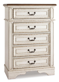 Chipped White / Brown / Chest, angle view; view 9; shown pieces are reference views; only the selected configuration is included - 9