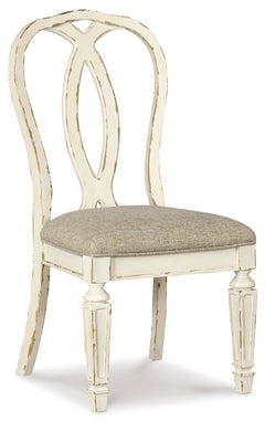 Chipped White Ribbon Back Dining Chairs, alternate product view; sold as a matching pair; tables, additional chairs and accessories excluded - 7