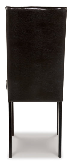 Dark Brown / Set of 2 Dark Brown Chairs, product view 2; included: 2 matching chairs; all other furniture and accessories excluded - 12