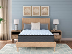 15 Inch — Plush Hybrid Mattress with Cooling Cover, bedroom front view; bed not included; Queen shown - 10
