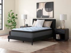 16 Inch — Luxury Plush Hybrid Mattress with Cooling Cover, bedroom angle; bed not included; Queen shown - 14