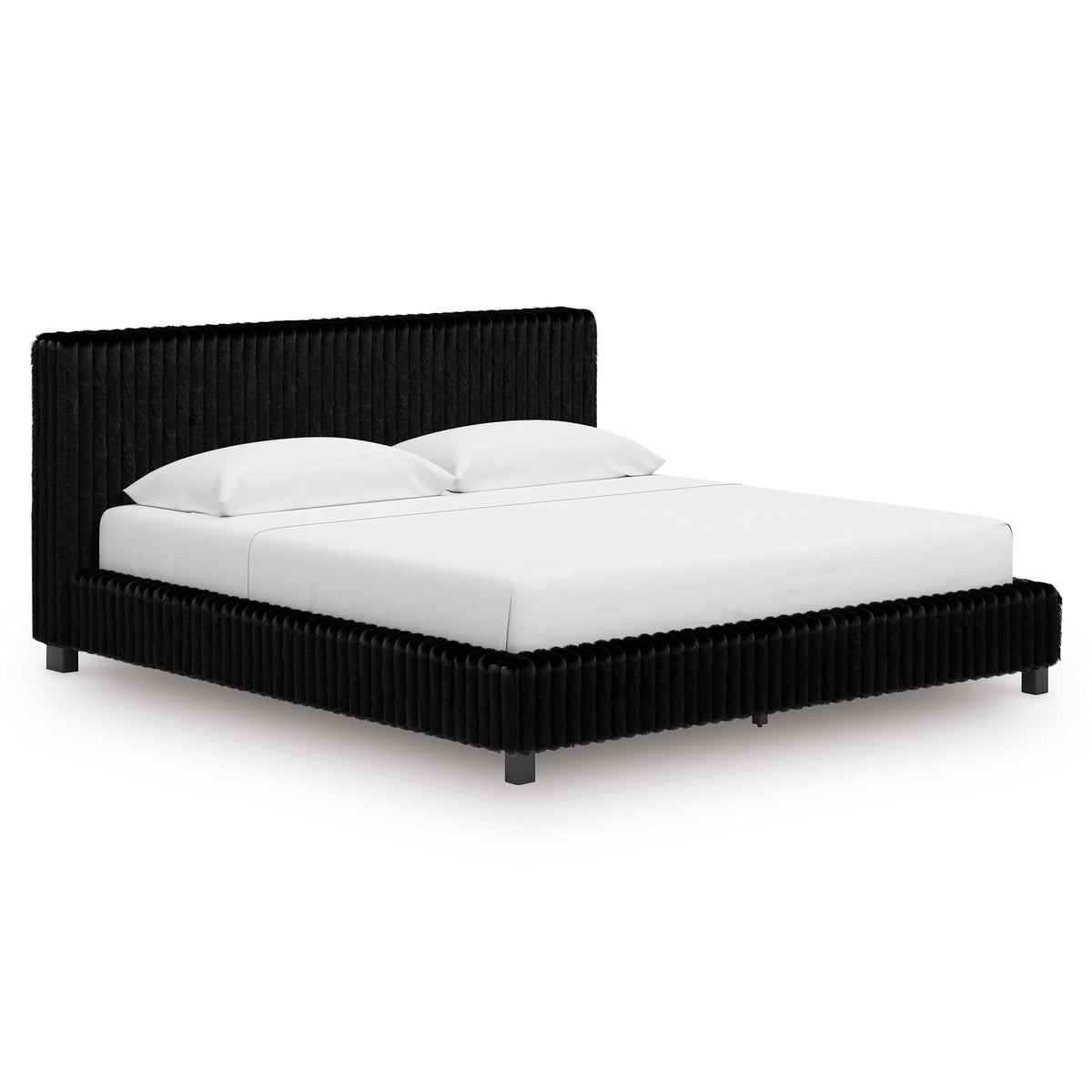Black Bed King, view 1; exact selected furniture; mattress bedding and accessories excluded