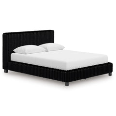 Black Bed + Nightstand Queen, view 1; exact selected furniture; mattress bedding and accessories excluded - 23