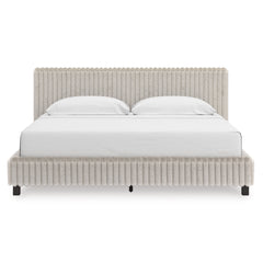 White Bed King, view 2; exact selected furniture; mattress bedding and accessories excluded - 42