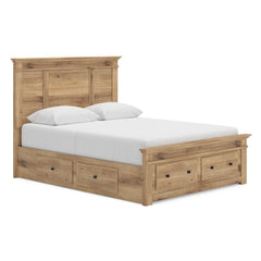 Tan / 5pc Set with Storage Bed / Queen, view 1; selected configuration only; mattress foundation bedding and accessories excluded - 5