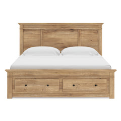 Tan / Storage Bed / King, view 2; selected configuration only; mattress foundation bedding and accessories excluded - 11