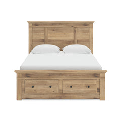 Tan / Storage Bed / Queen, view 2; selected configuration only; mattress foundation bedding and accessories excluded - 2