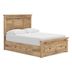 Tan / Storage Bed / Full, view 1; selected configuration only; mattress foundation bedding and accessories excluded - 28