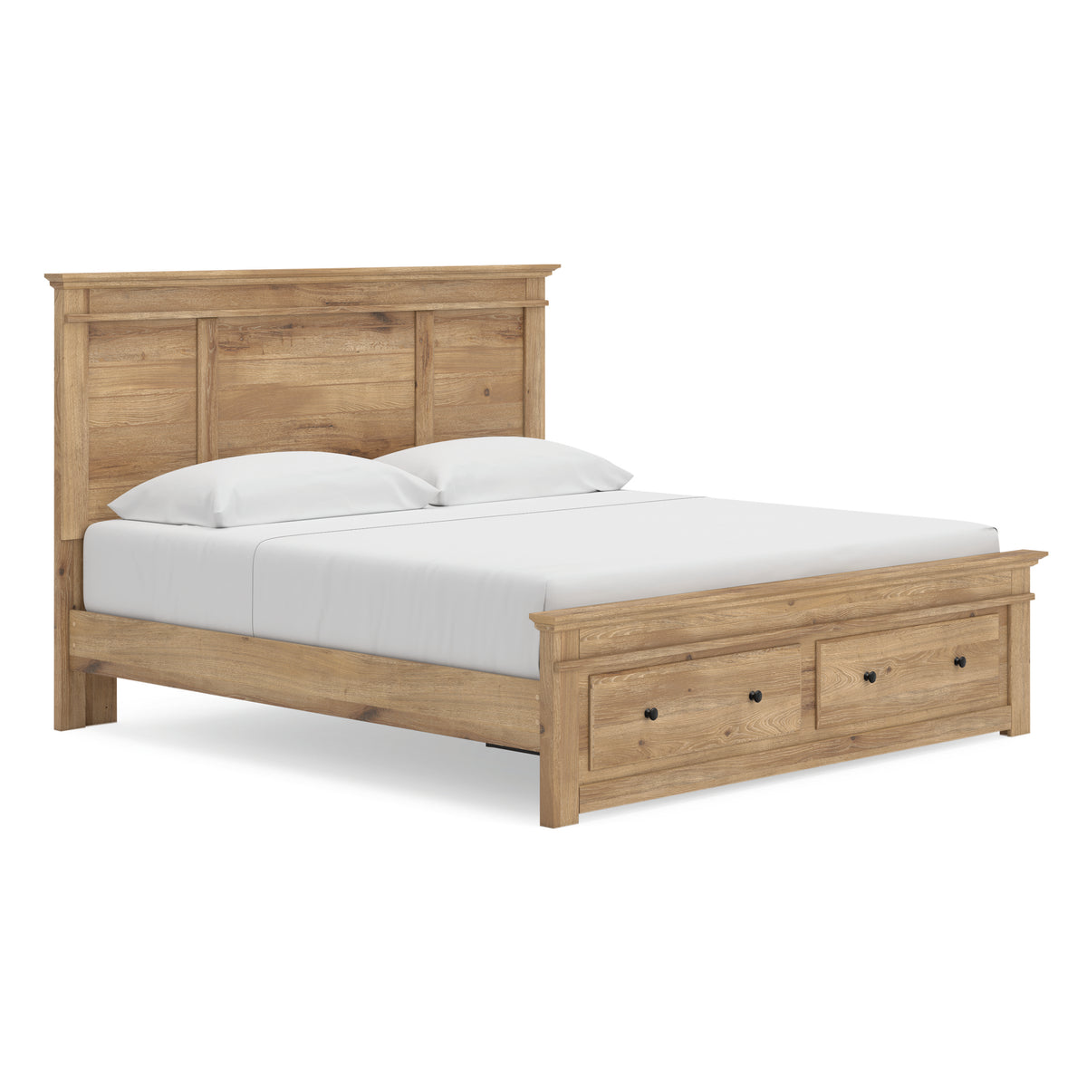 Tan / Storage Bed / King, view 1; selected configuration only; mattress foundation bedding and accessories excluded