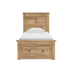 Tan / Storage Bed / Twin, view 2; selected configuration only; mattress foundation bedding and accessories excluded - 11