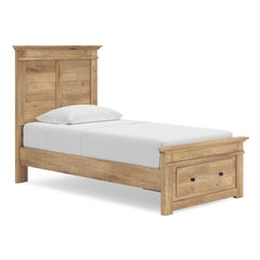 Tan / 5pc Set with Storage Bed / Twin, view 1; selected configuration only; mattress foundation bedding and accessories excluded - 14