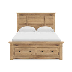 Tan / Storage Bed / Queen, view 2; selected configuration only; mattress foundation bedding and accessories excluded - 29