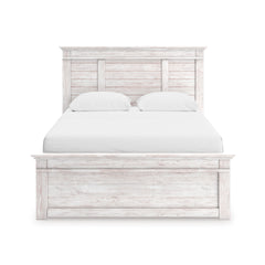 Whitewash / Storage Bed / Queen, view 2; selected configuration only; mattress foundation bedding and accessories excluded - 38
