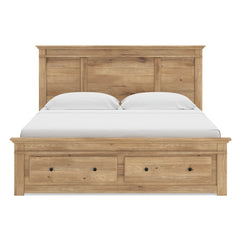 Tan / Storage Bed / King, view 2; selected configuration only; mattress foundation bedding and accessories excluded - 2