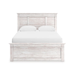 Whitewash / Storage Bed / Queen, view 2; selected configuration only; mattress foundation bedding and accessories excluded - 38