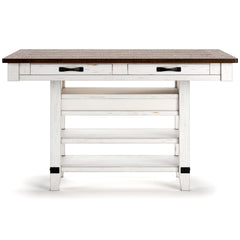 White/Brown / Counter Height Table Only, product view 4; included: 1 table; all other furniture and accessories excluded - 4