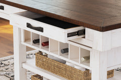 White/Brown / Counter Height Table Only, product view 5; included: 1 table; all other furniture and accessories excluded - 5