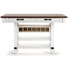 White/Brown / Counter Height Table Only, product view 6; included: 1 table; all other furniture and accessories excluded - 6