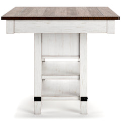 White/Brown / Counter Height Table Only, product view 7; included: 1 table; all other furniture and accessories excluded - 7