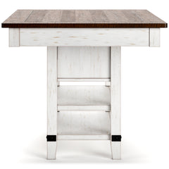 White/Brown / Counter Height Table Only, product view 8; included: 1 table; all other furniture and accessories excluded - 8