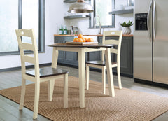 Cream/Brown / Set of 2 Dining Chairs, furniture view 5; includes set of 2 dining chairs; table, other seating and accessories excluded - 5