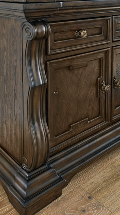 Dark Brown / Buffet Only, furniture view 3; includes buffet only; hutch excluded; decorative accessories excluded - 3