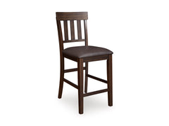 Dark Brown / Set of 2 Fixed Counter Stools, product view 3; includes 2 fixed counter stools; other furniture and accessories excluded - 10