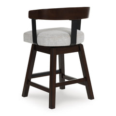 Dark Brown / Table + 4 Swivel Counter Stools, product view 11; includes 1 table; 4 swivel counter stools; other furniture and accessories excluded - 40