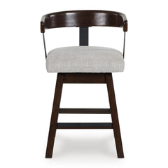 Dark Brown / Table + 6 Swivel Counter Stools, product view 13; includes 1 table; 6 swivel counter stools; other furniture and accessories excluded - 57