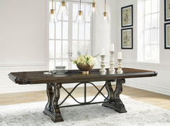 Dark Brown / Table + 6 Side Chairs, matching component view 6; includes table + 6 side chairs; cabinets and accessories excluded - 21