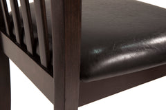 Dark Brown Dining Chairs, upholstery detail; sold as a matching pair; tables, additional chairs and accessories excluded - 3